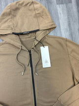 CP Company Zip Lens Hoodie - Brown