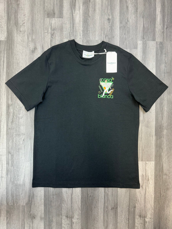 Casablanca Tennis Club T-Shirt - Black