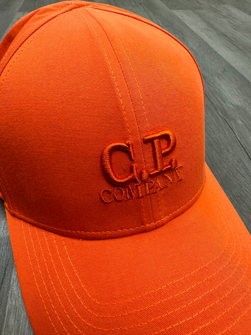 CP Company Embroidered Cap - Orange