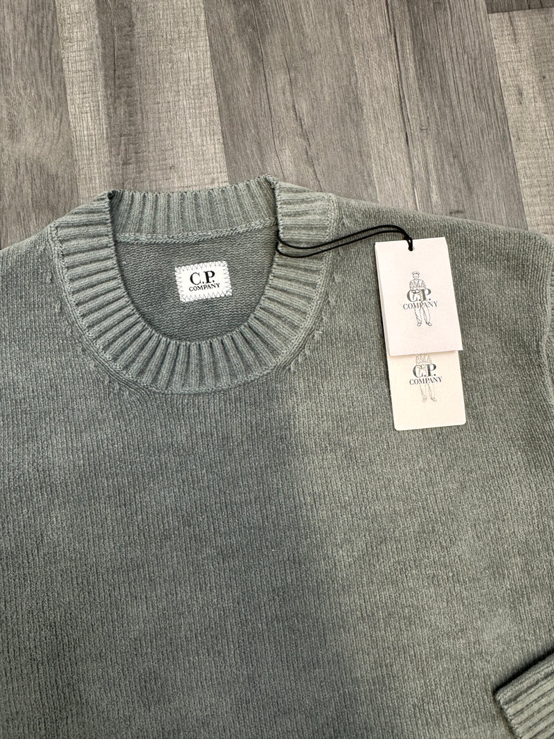 CP Company Crewneck Knit Sweatshirt - Grey