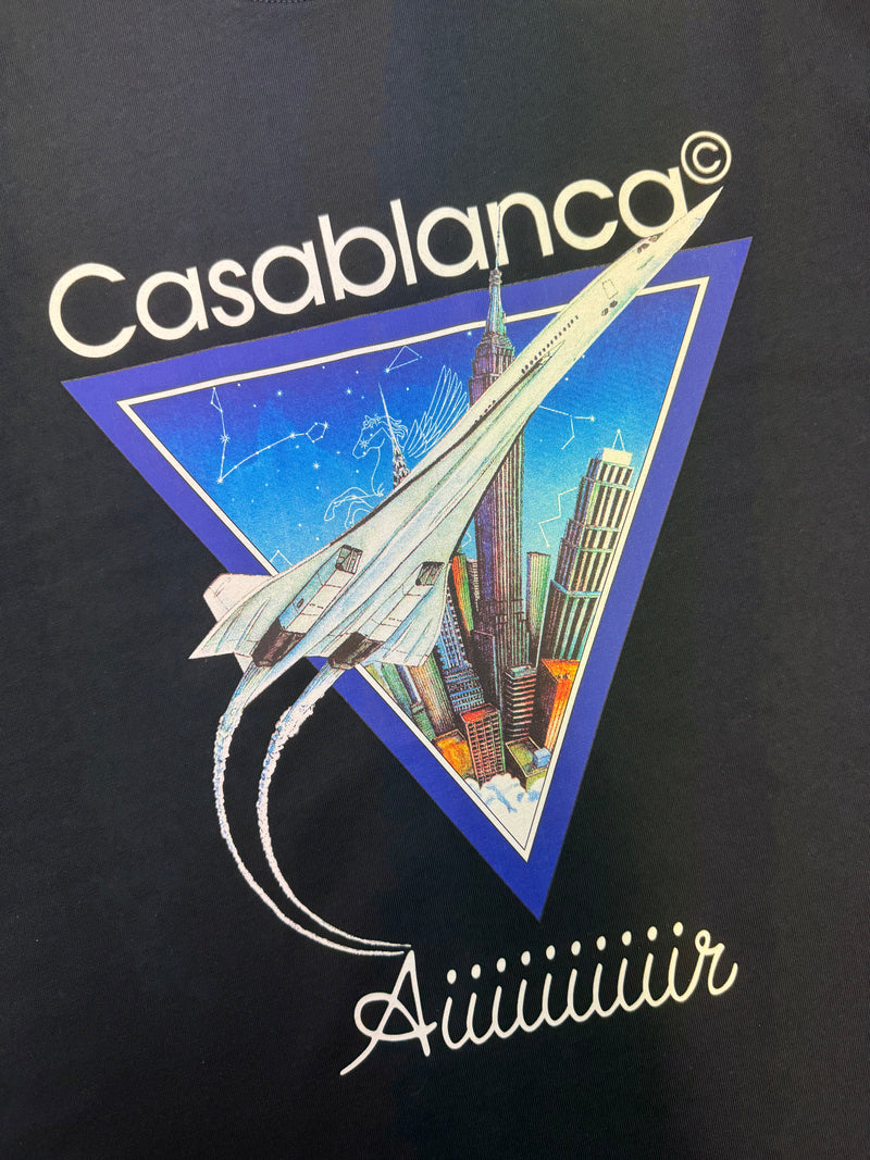 Casablanca "AIIIIIIR" T-Shirt - Navy