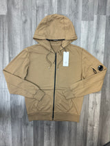 CP Company Zip Lens Hoodie - Brown