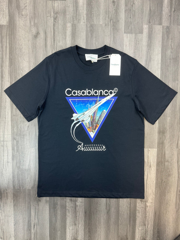 Casablanca "AIIIIIIR" T-Shirt - Navy