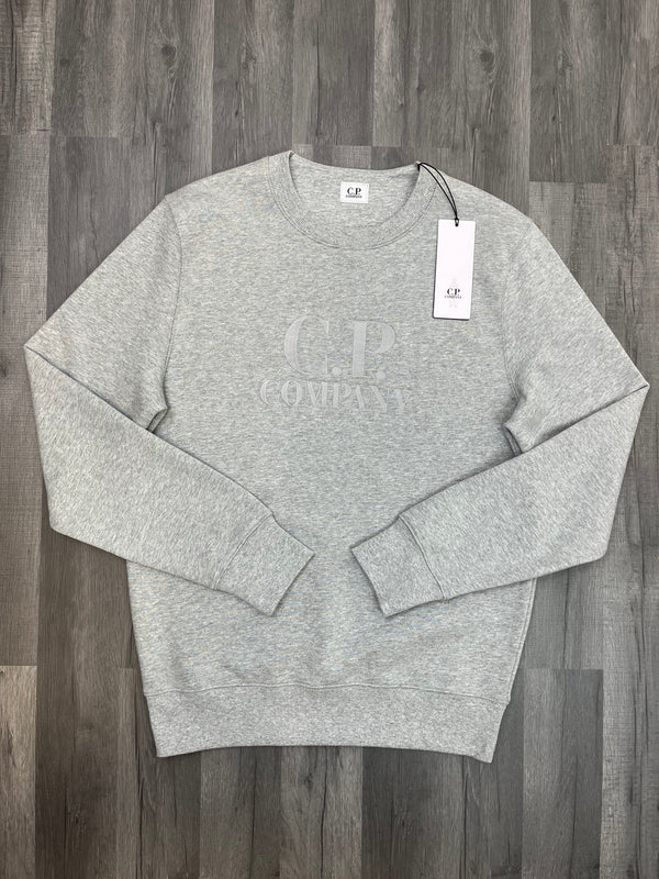 CP Company Embroidered Logo Sweatshirt - Grey