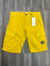 CP Company Cargo Lens Shorts - Mustard