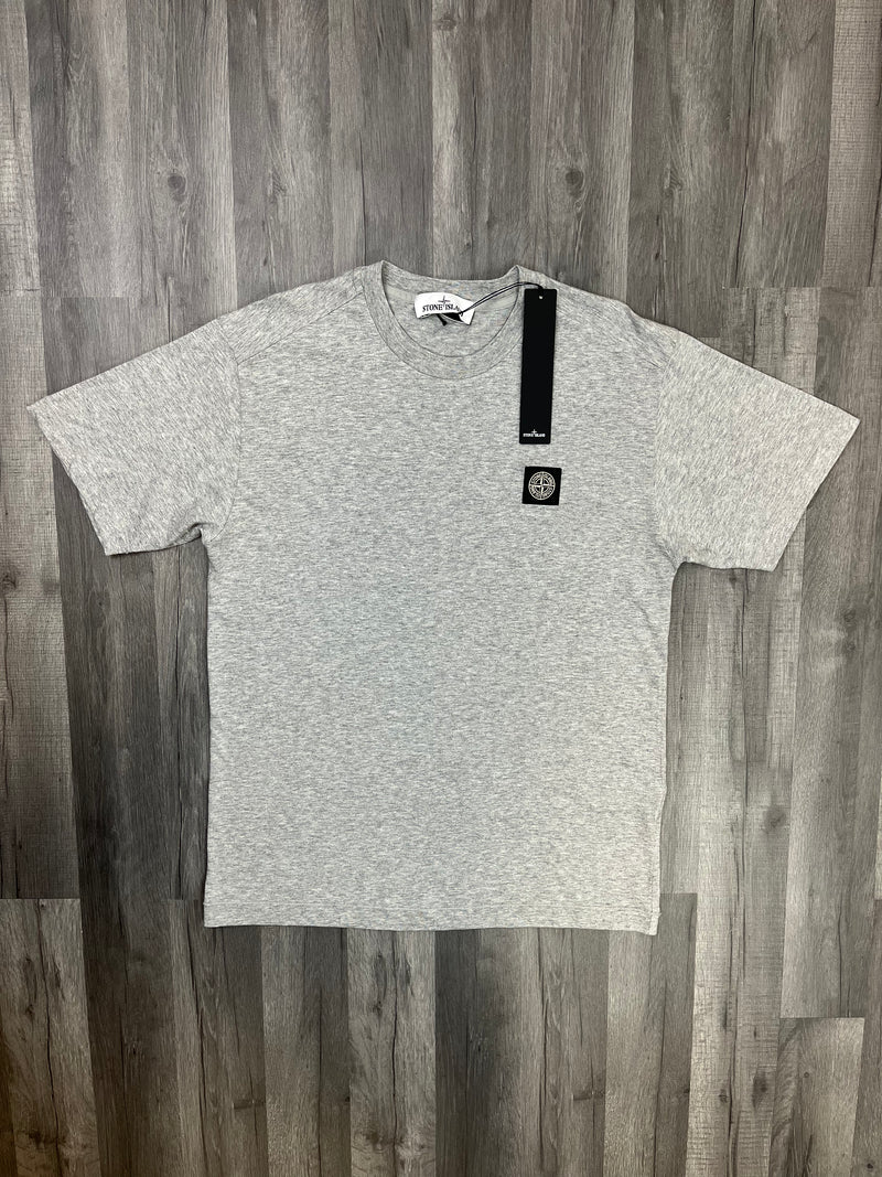 Stone Island Patch Logo T-shirts - Grey