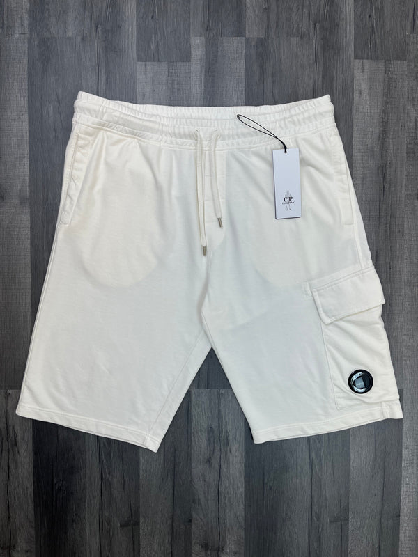 CP Company Lens Shorts - White