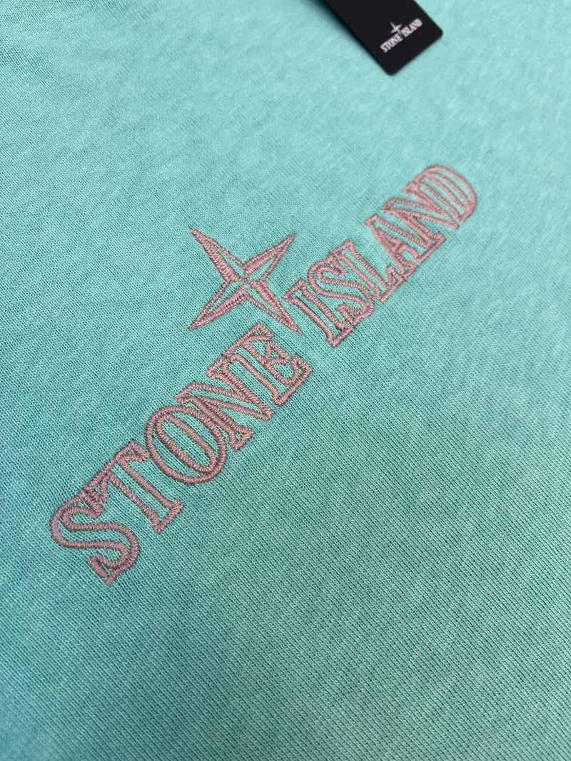 Stone Island Embroidered Logo Sweatshirt - Blue