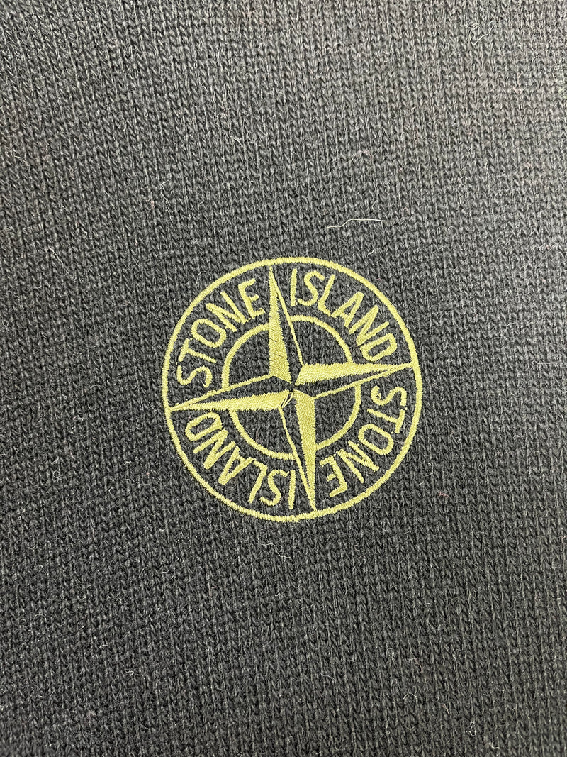 Stone Island Logo Wool Hoodie