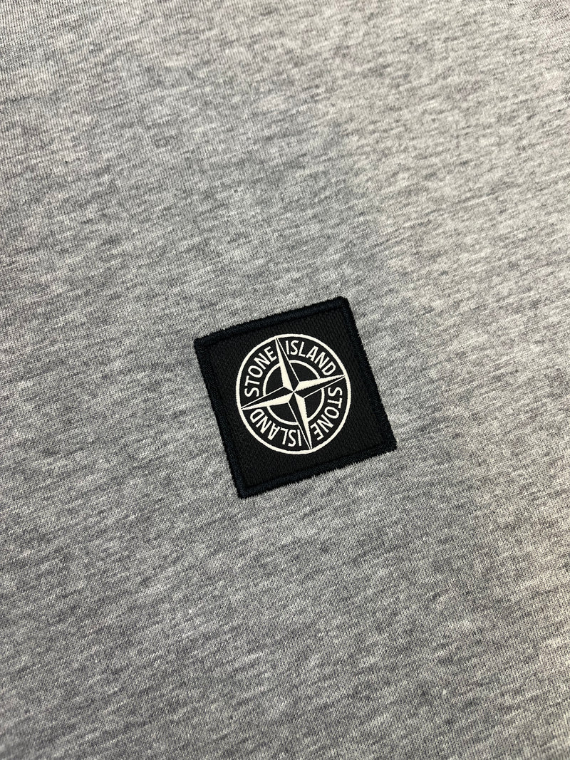 Stone Island Patch Logo T-shirts - Grey